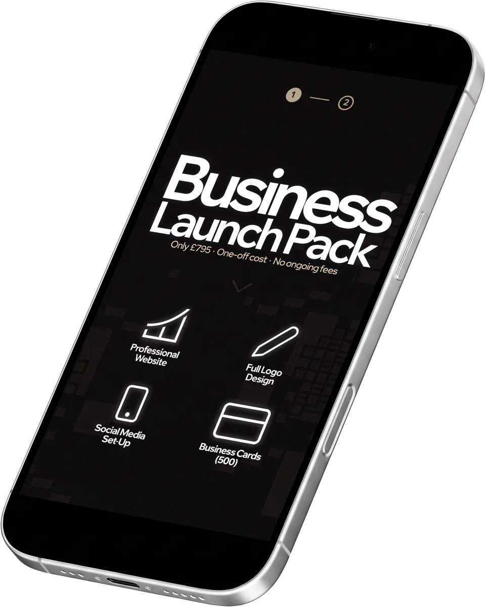 Business Launch Pack shown on a laptop and phone